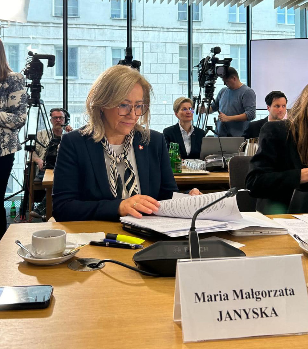 Posłanka Maria Małgorzata Janyska w Komisji ds. Afery Wizowej